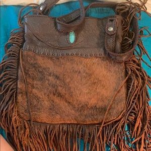 Large fringe crossbody